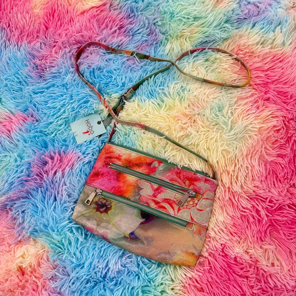 Hobo Mara Crossbody Women One Size Painted Floral New with tags purse Leather